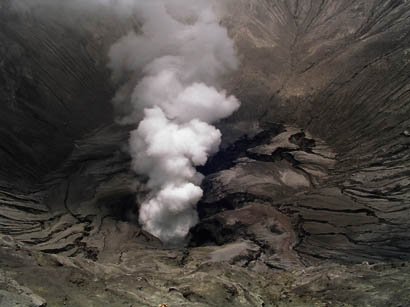 Bromo volcano crater (Java)