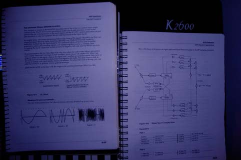 The K2600 manuals and their hundreds of pages
