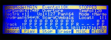 The (small) monitor screen of the K2600